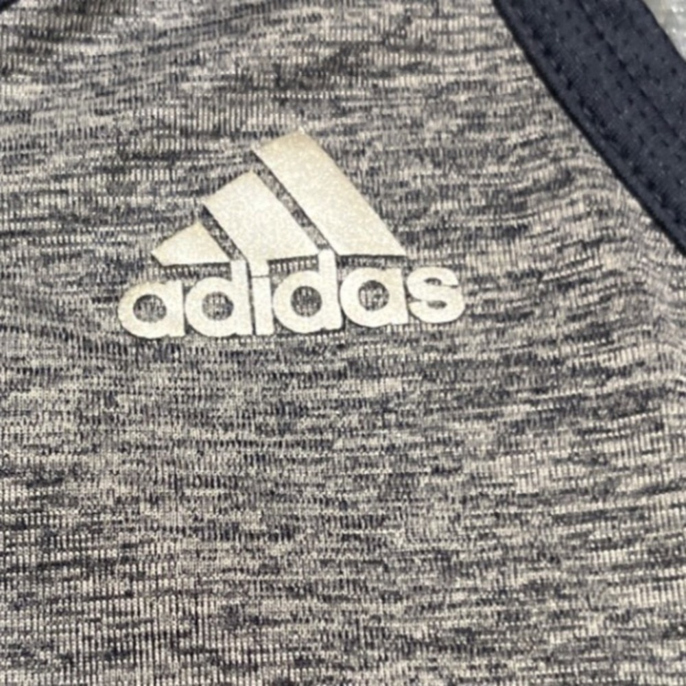 Adidas Climalite Heathered Gray Racerback Tank Top Athletic Workout Women's S - Picture 3 of 8
